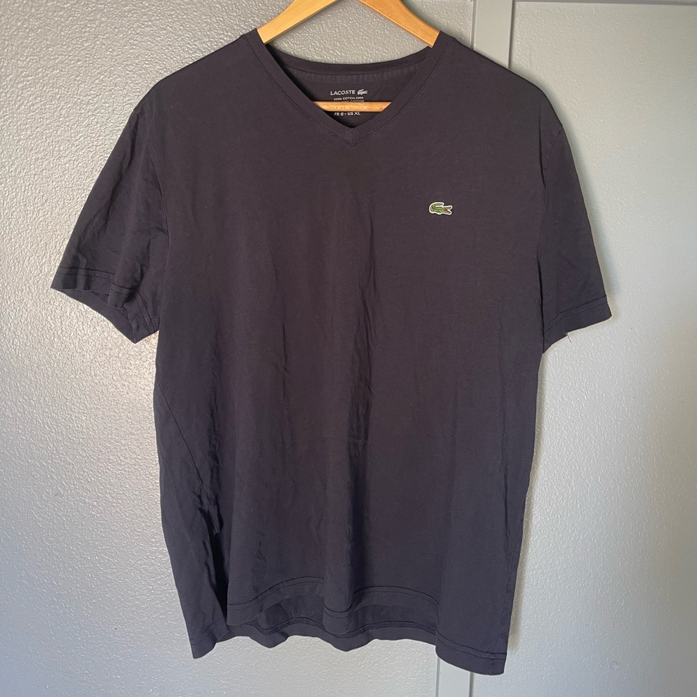 Mens Dark Blue Lacoste T-Shirt